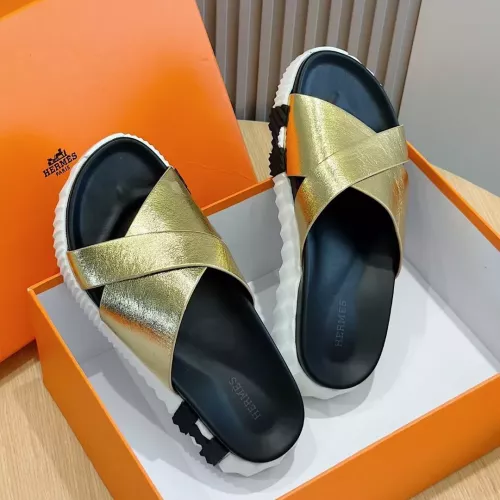 Replica Hermes Slippers For Men #1292042 $68.00 USD for Wholesale