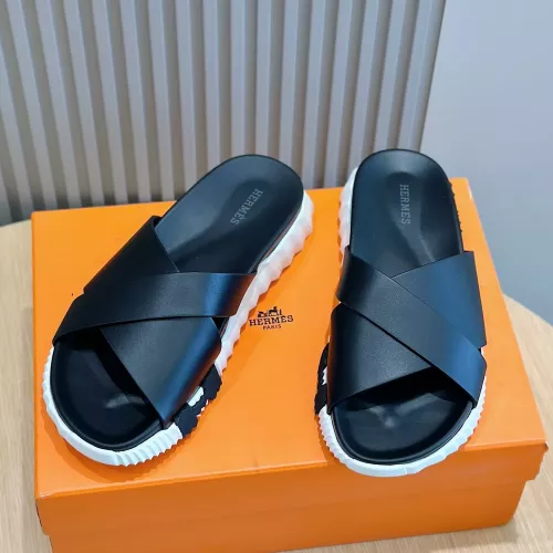 Replica Hermes Slippers For Men #1292050 $68.00 USD for Wholesale