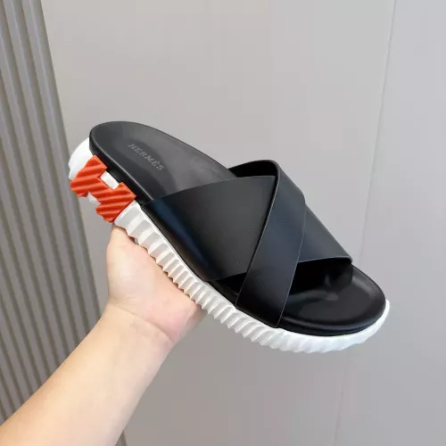 Replica Hermes Slippers For Men #1292050 $68.00 USD for Wholesale