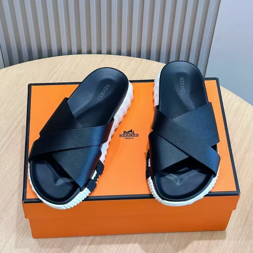 Replica Hermes Slippers For Men #1292054 $68.00 USD for Wholesale