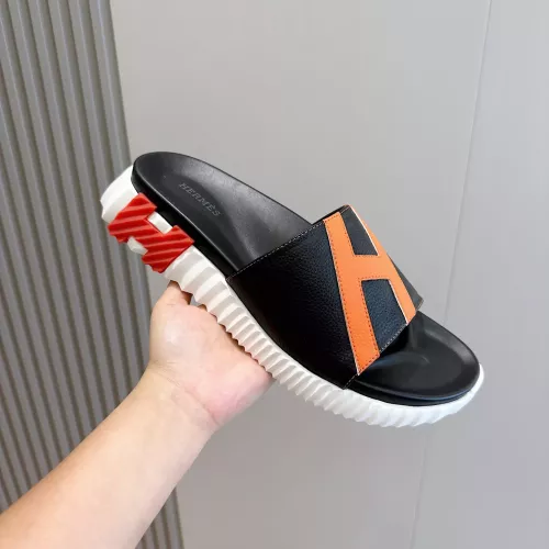 Replica Hermes Slippers For Men #1292064 $68.00 USD for Wholesale