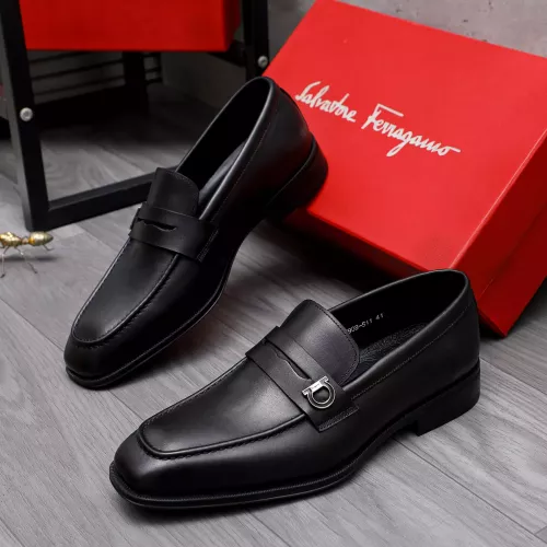 Salvatore Ferragamo Leather Shoes For Men #1292113 $82.00 USD, Wholesale Replica Salvatore Ferragamo Leather Shoes