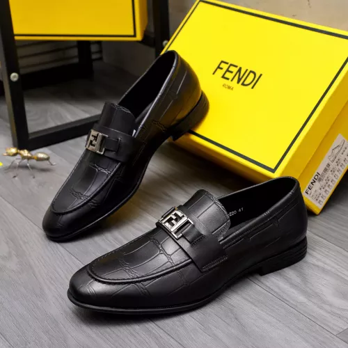 Fendi Leather Shoes For Men #1292114 $82.00 USD, Wholesale Replica Fendi Leather Shoes