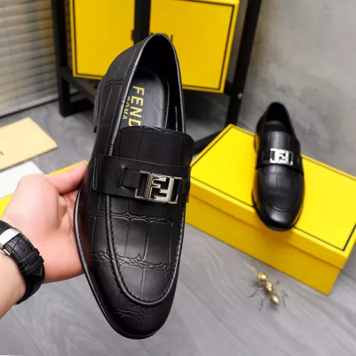 Replica Fendi Leather Shoes For Men #1292114 $82.00 USD for Wholesale