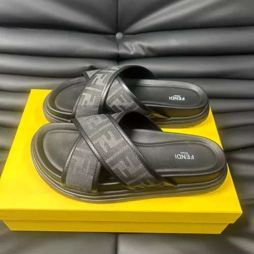 Fendi Slippers For Men #1292124 $68.00 USD, Wholesale Replica Fendi Slippers