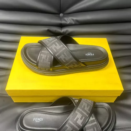 Replica Fendi Slippers For Men #1292124 $68.00 USD for Wholesale