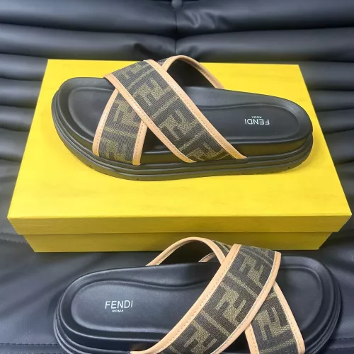 Replica Fendi Slippers For Men #1292126 $68.00 USD for Wholesale