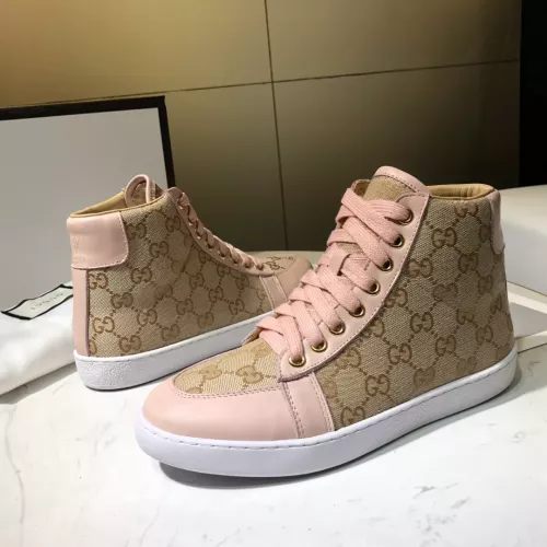 Gucci High Tops Shoes For Women #1292141 $76.00 USD, Wholesale Replica Gucci High Tops Shoes