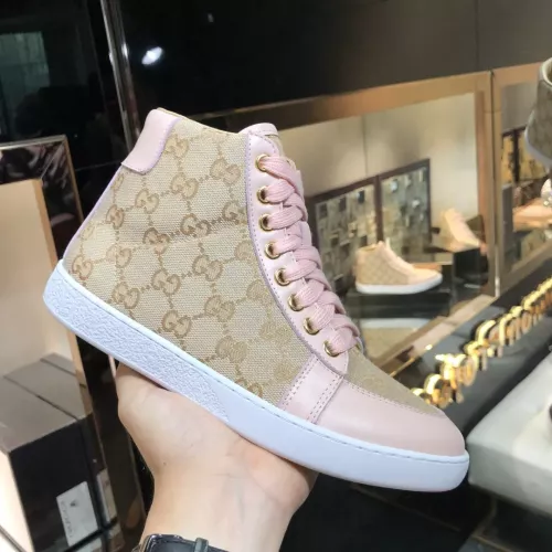 Replica Gucci High Tops Shoes For Women #1292141 $76.00 USD for Wholesale