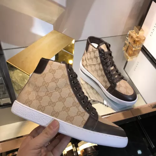 Replica Gucci High Tops Shoes For Men #1292144 $80.00 USD for Wholesale