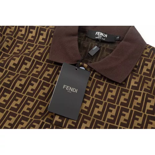 Replica Fendi T-Shirts Short Sleeved For Men #1292201 $45.00 USD for Wholesale