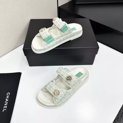 Chanel Slippers For Women #1292293 $102.00 USD, Wholesale Replica Chanel Slippers