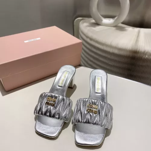 Replica MIU MIU Slippers For Women #1292321 $92.00 USD for Wholesale