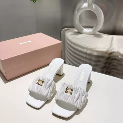 Replica MIU MIU Slippers For Women #1292322 $92.00 USD for Wholesale