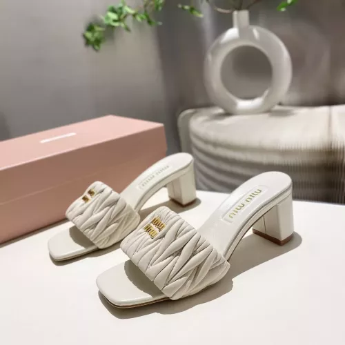 MIU MIU Slippers For Women #1292323 $92.00 USD, Wholesale Replica MIU MIU Slippers