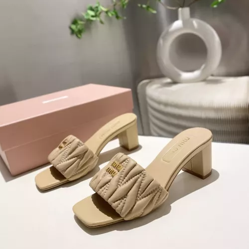 MIU MIU Slippers For Women #1292324 $92.00 USD, Wholesale Replica MIU MIU Slippers