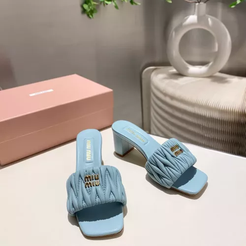 Replica MIU MIU Slippers For Women #1292328 $92.00 USD for Wholesale