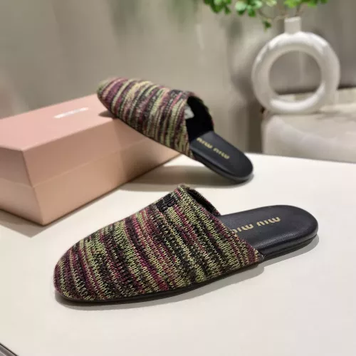 Replica MIU MIU Slippers For Women #1292331 $92.00 USD for Wholesale