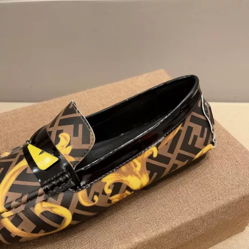 Replica Fendi Leather Shoes For Men #1292346 $72.00 USD for Wholesale