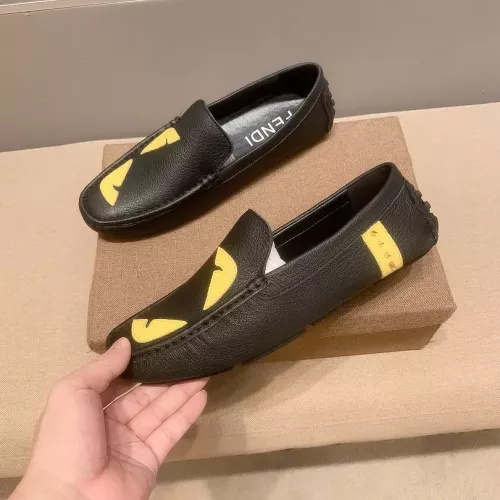 Fendi Leather Shoes For Men #1292349 $76.00 USD, Wholesale Replica Fendi Leather Shoes