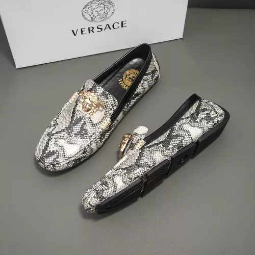 Versace Leather Shoes For Men #1292354 $72.00 USD, Wholesale Replica Versace Leather Shoes