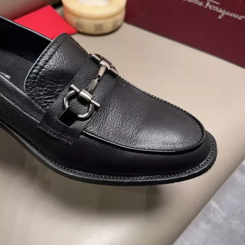 Replica Salvatore Ferragamo Leather Shoes For Men #1292359 $80.00 USD for Wholesale