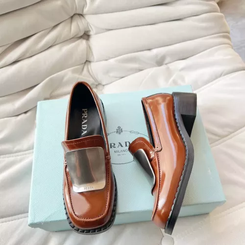 Prada Leather Shoes For Women #1292481 $102.00 USD, Wholesale Replica Prada Leather Shoes