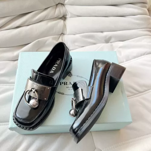 Prada Leather Shoes For Women #1292485 $102.00 USD, Wholesale Replica Prada Leather Shoes