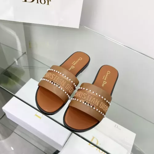 Replica Christian Dior Slippers For Women #1292541 $82.00 USD for Wholesale