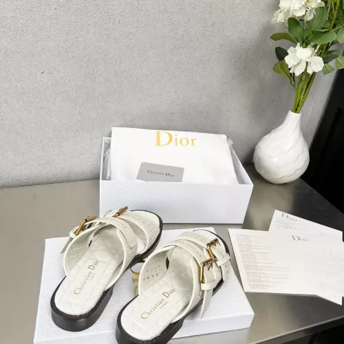 Replica Christian Dior Slippers For Women #1292547 $82.00 USD for Wholesale