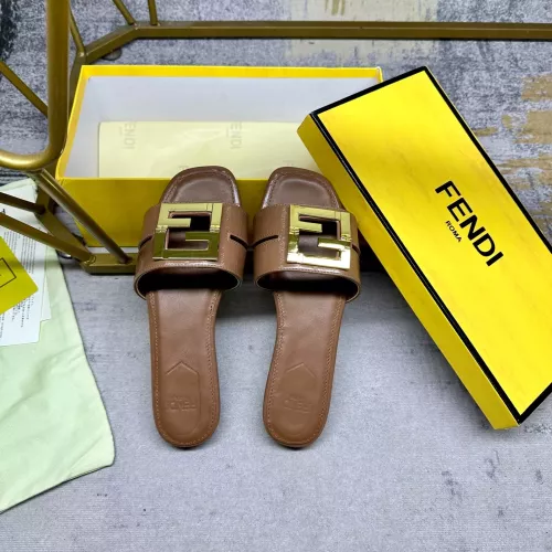 Replica Fendi Slippers For Women #1292549 $85.00 USD for Wholesale