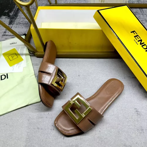 Replica Fendi Slippers For Women #1292549 $85.00 USD for Wholesale