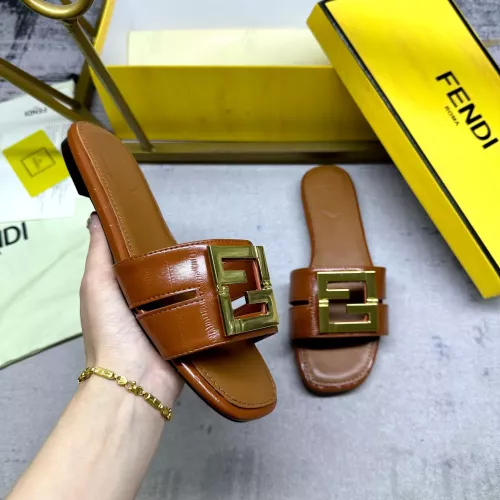 Fendi Slippers For Women #1292550 $85.00 USD, Wholesale Replica Fendi Slippers