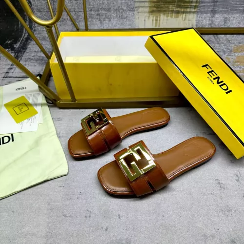 Replica Fendi Slippers For Women #1292550 $85.00 USD for Wholesale