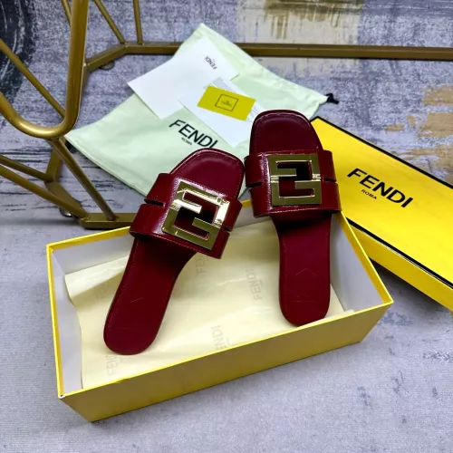 Replica Fendi Slippers For Women #1292551 $85.00 USD for Wholesale