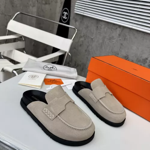 Replica Hermes Slippers For Men #1292598 $82.00 USD for Wholesale