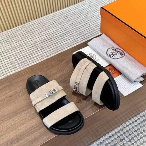 Replica Hermes Slippers For Women #1292623 $82.00 USD for Wholesale