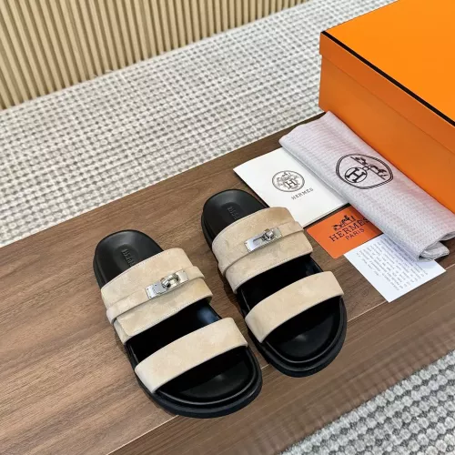 Replica Hermes Slippers For Men #1292624 $82.00 USD for Wholesale