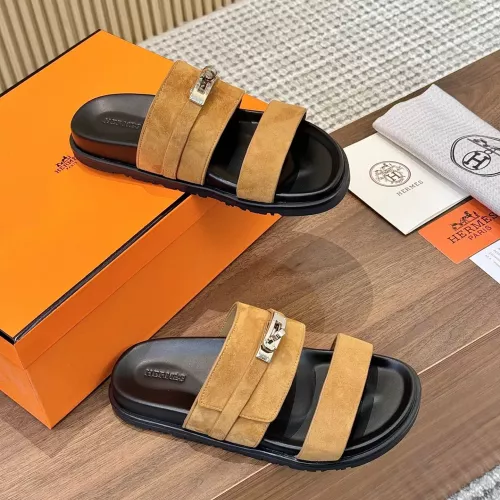 Replica Hermes Slippers For Women #1292625 $82.00 USD for Wholesale