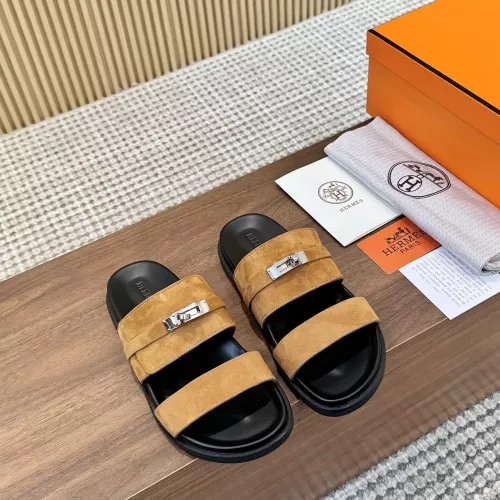 Replica Hermes Slippers For Women #1292625 $82.00 USD for Wholesale