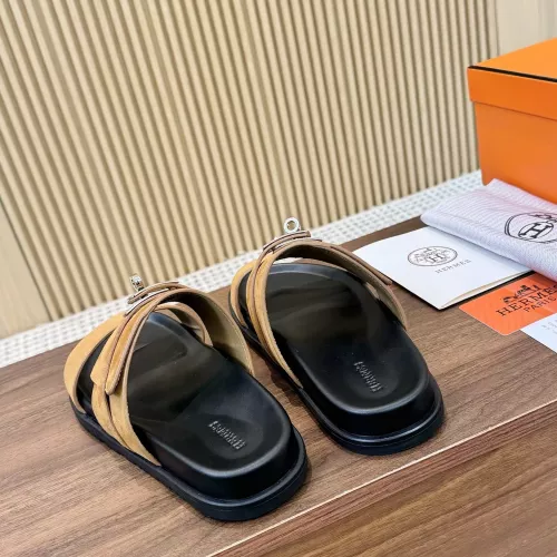 Replica Hermes Slippers For Men #1292626 $82.00 USD for Wholesale