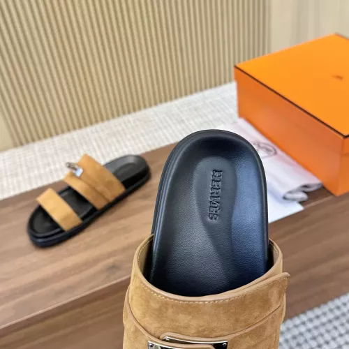 Replica Hermes Slippers For Men #1292626 $82.00 USD for Wholesale