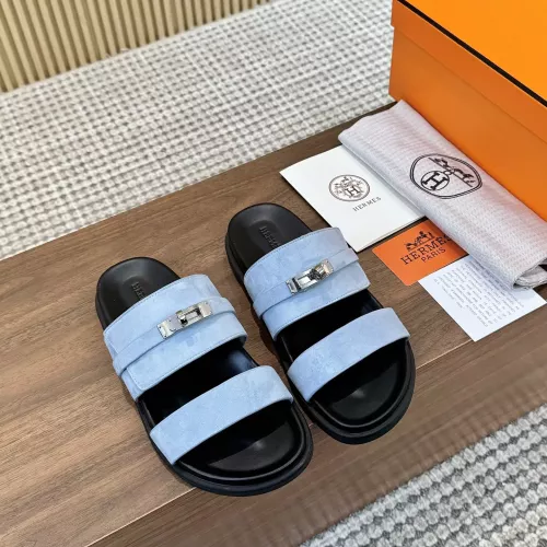 Replica Hermes Slippers For Men #1292628 $82.00 USD for Wholesale