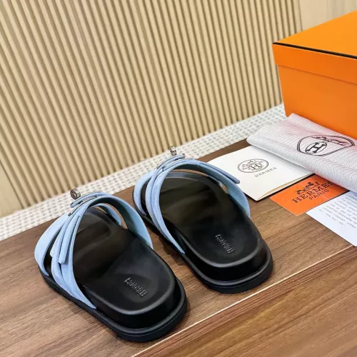 Replica Hermes Slippers For Men #1292628 $82.00 USD for Wholesale