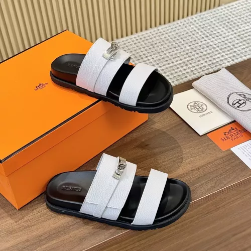 Replica Hermes Slippers For Men #1292632 $82.00 USD for Wholesale