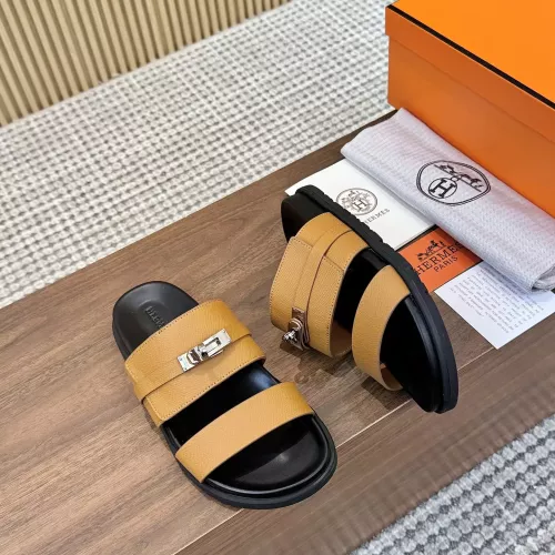 Replica Hermes Slippers For Men #1292634 $82.00 USD for Wholesale