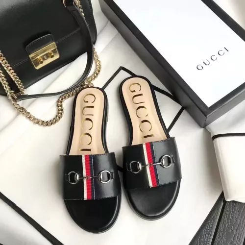 Replica Gucci Slippers For Women #1293056 $56.00 USD for Wholesale