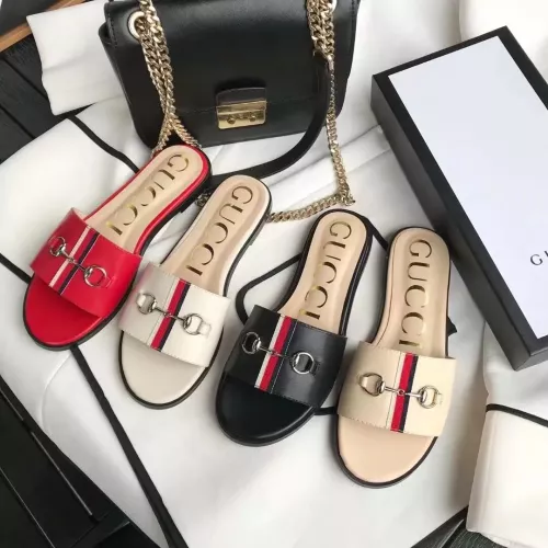 Replica Gucci Slippers For Women #1293056 $56.00 USD for Wholesale