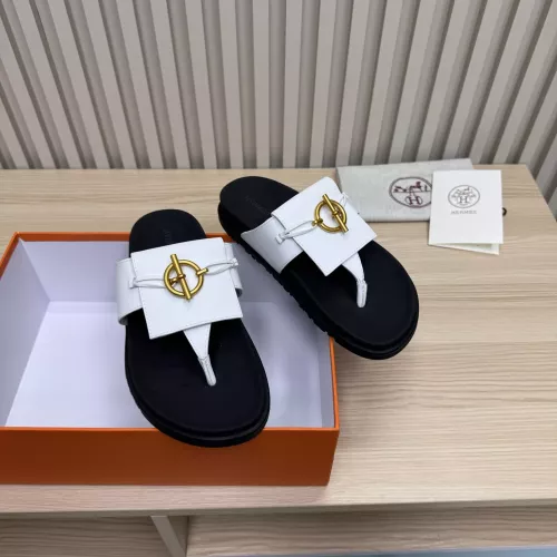 Replica Hermes Slippers For Women #1293059 $98.00 USD for Wholesale