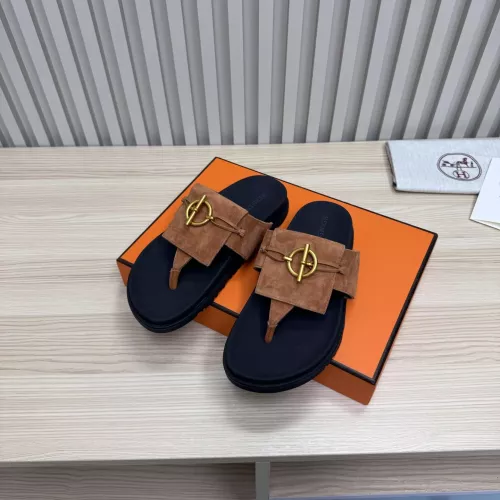 Replica Hermes Slippers For Women #1293063 $98.00 USD for Wholesale